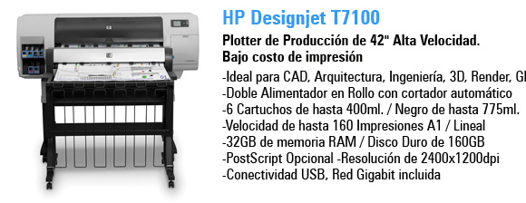 Plotter HP Designjet T7100